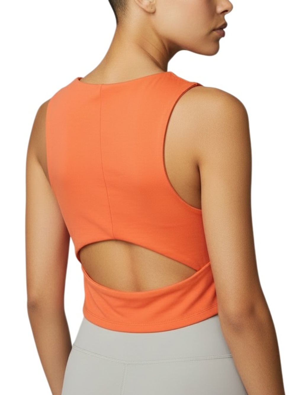 all in motion Orange Cutout Sports Bra